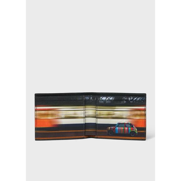 NWT $295 Paul Smith Mini Cooper Leather Wallet Made in Italy - Picture 1 of 7